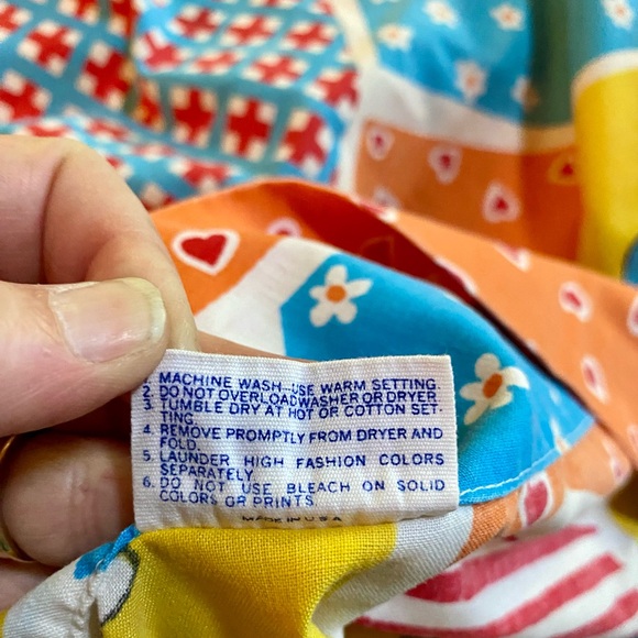 💕Pacific Raggedy Ann & Andy Standard Patchwork Pillowcase💕 Vintage - Picture 8 of 10